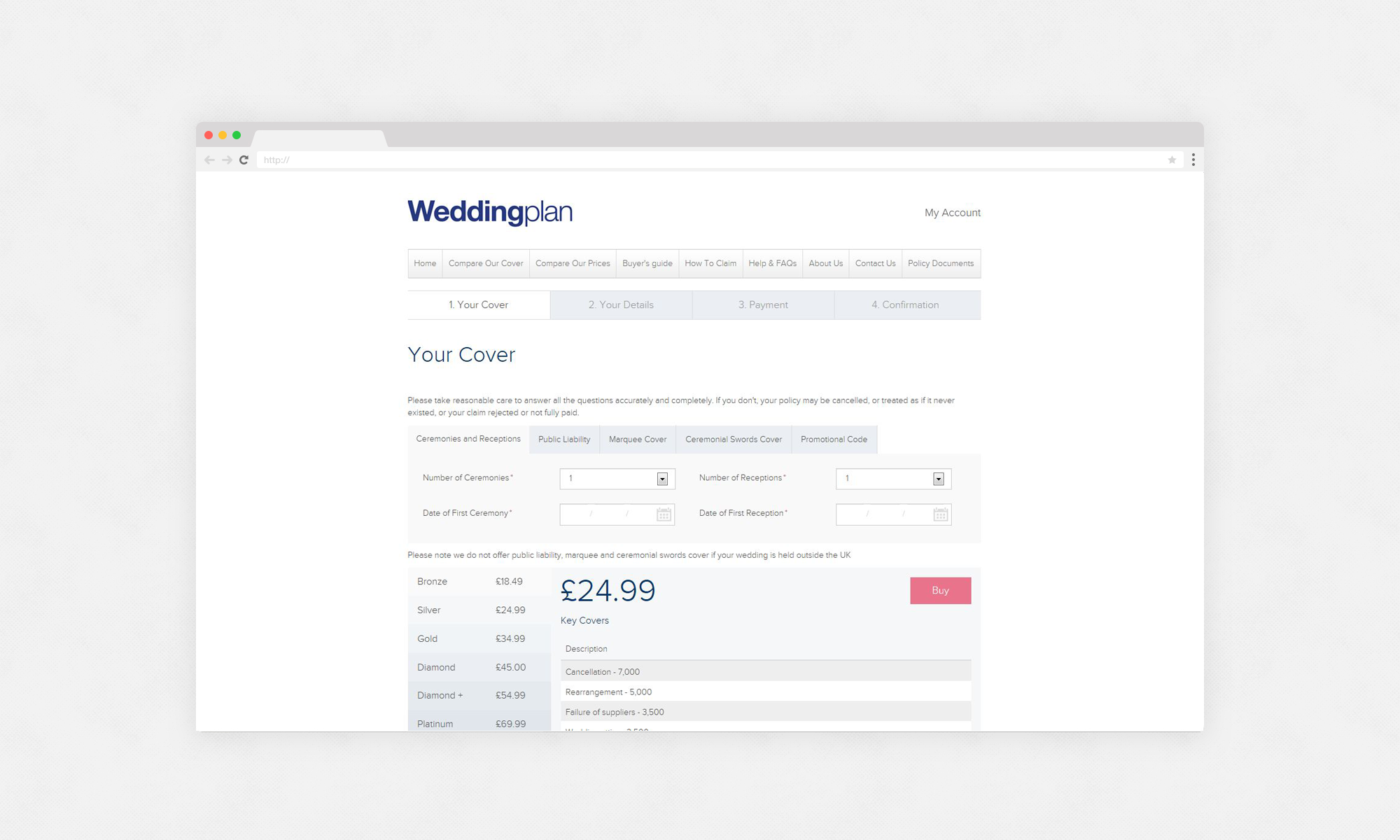weddingplan branded page